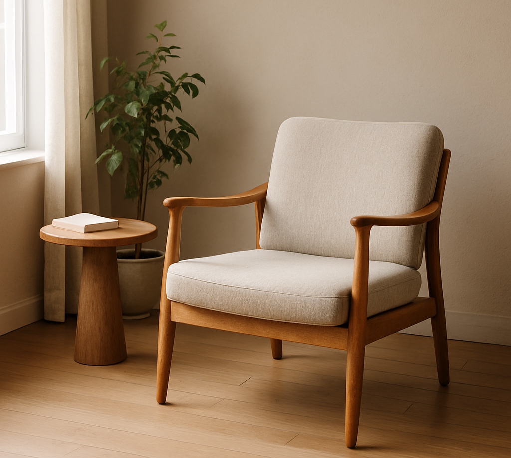 Silla en consulta de terapia individual para sesiones de acompañamiento emocional en Barcelona